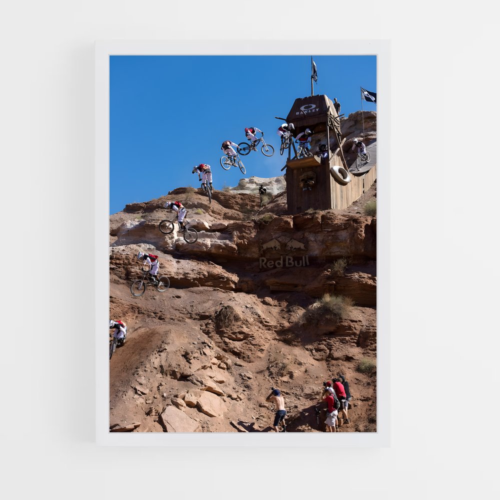 Poster Défi en Descente – affiche Cyclisme (vue 3)